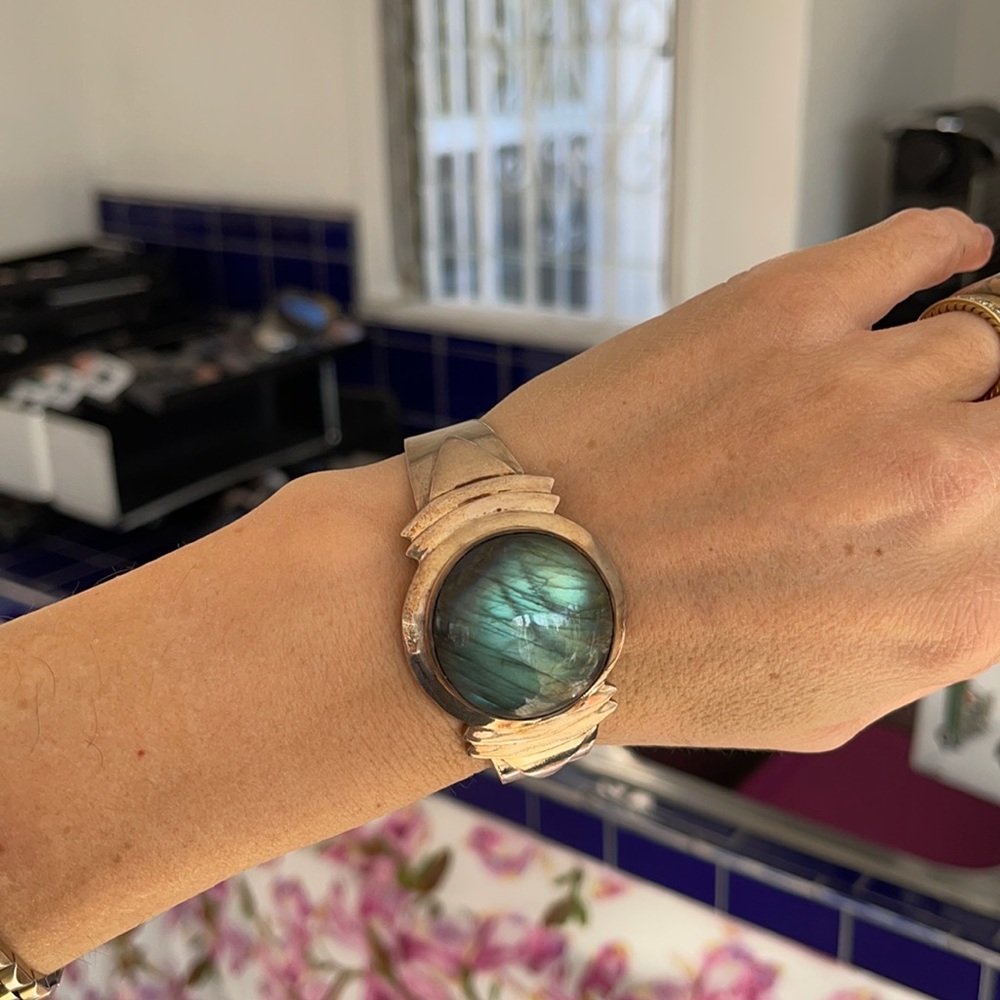 Labradorite Sterling Silver Bracelet